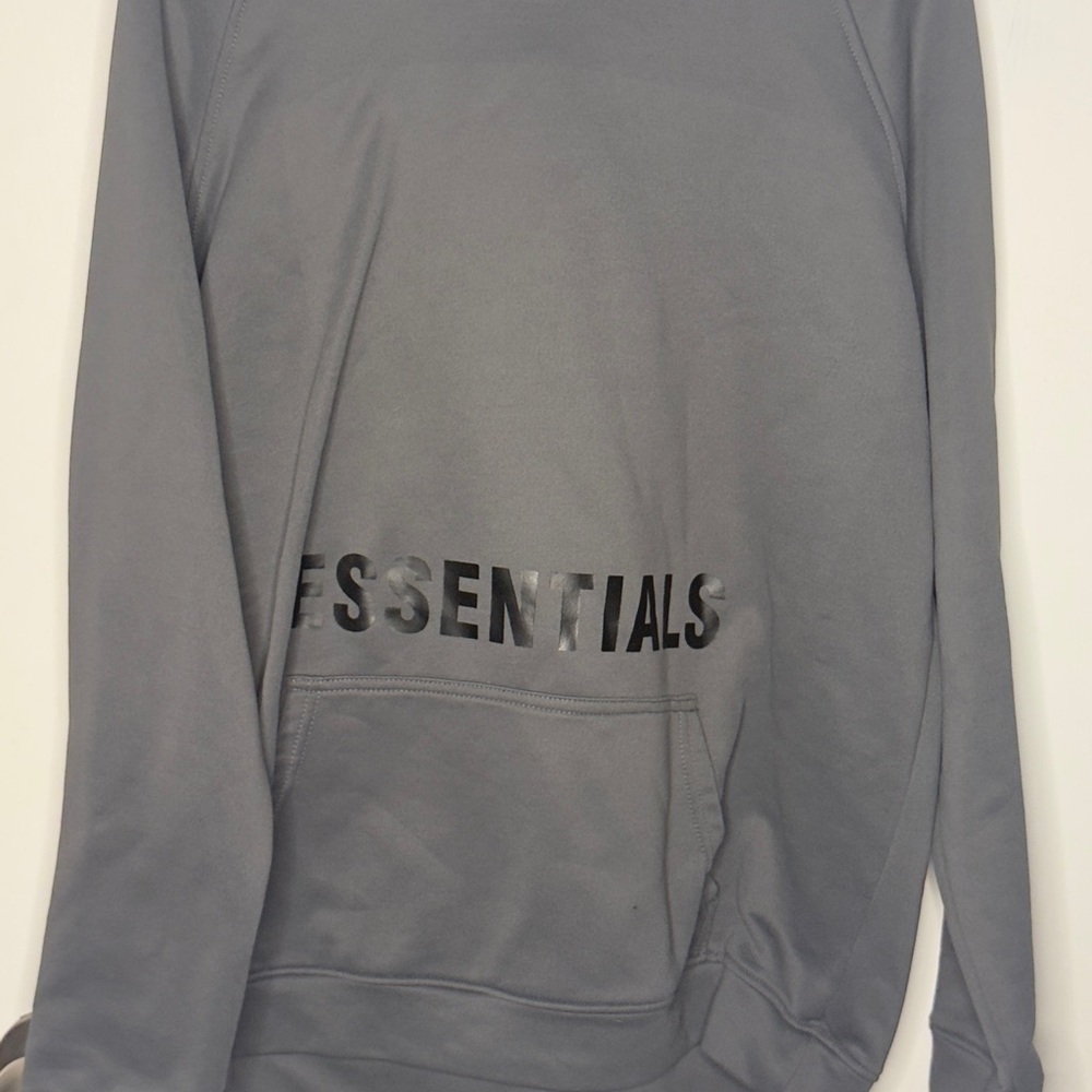 Essentials Charcoal Hoodie Sweater for Men